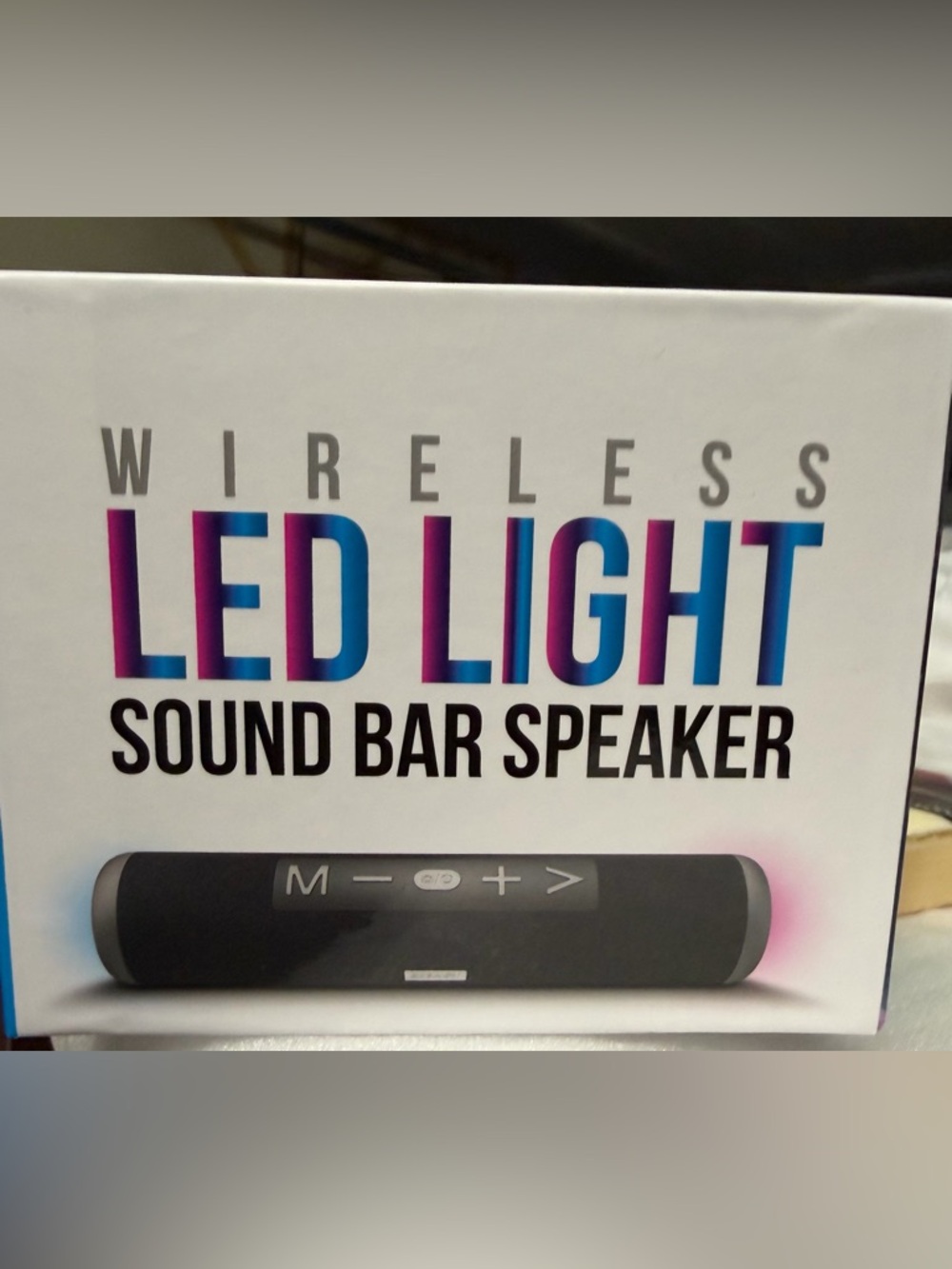 Wireless LED Light Sound Bar Speaker — Black